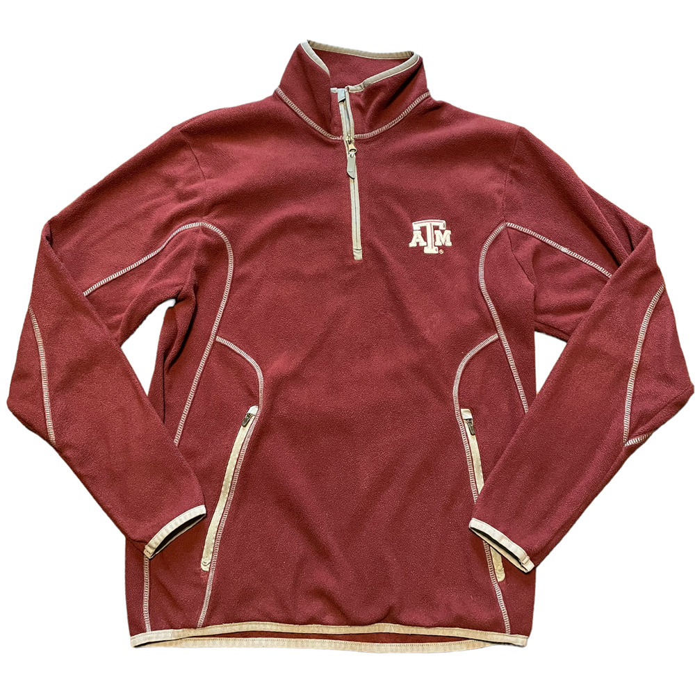 Antigua Women’s Texas A&M Maroon Quarter Zip Sweater Size S